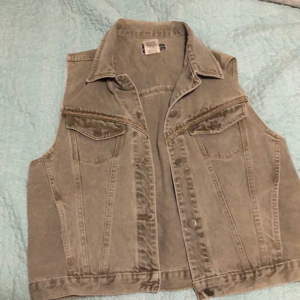 Retro jean vest